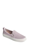 Sperry Crest Twin Gore Perforated Sneaker In Lilac