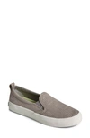 Sperry Crest Twin Gore Perforated Sneaker In Grey