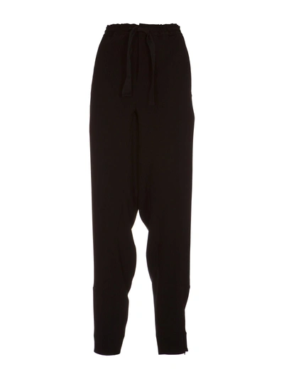 Marni Drawstring Tapered Trousers In 00nnero