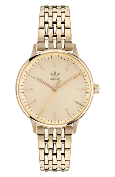 Adidas Originals Code One Small Bracelet Watch, 35mm In Gold