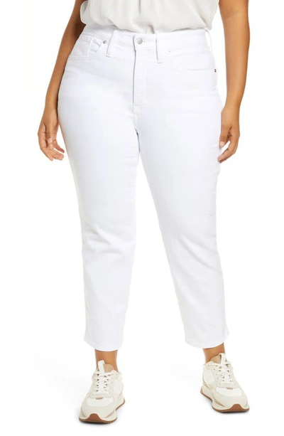 Madewell Stovepipe Jeans In Pure White