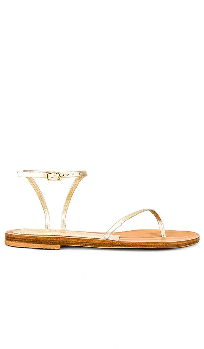 Cornetti Goloritze Sandal In Metallic Gold