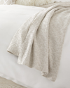 Lili Alessandra River Cotton-linen Queen Blanket In Natural