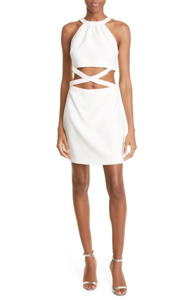 Likely Isadora Cut-out Mini Dress In White