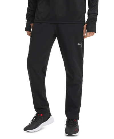 Puma Men's Run Favorite Moisture Wicking Tapered-fit Running Pants In Black