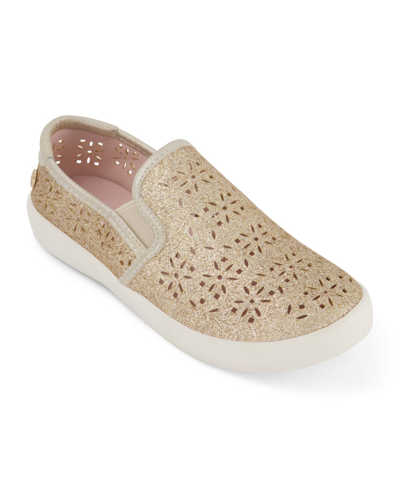 Kenneth Cole New York Little Girls Slip On Sneakers In Gold