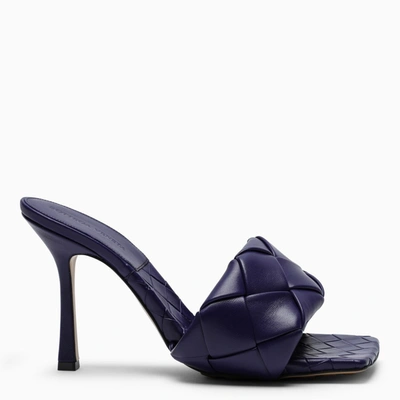 Bottega Veneta Purple Lido High Sandals In Blue