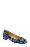 Ann Mashburn Buckle Flat In Blue Multi Edenham Liberty