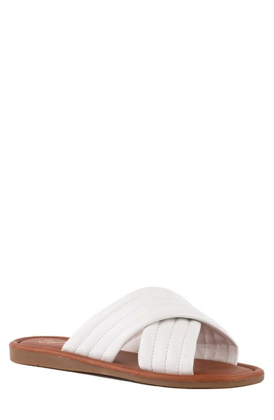 Seychelles Word For Word Slide Sandal In White