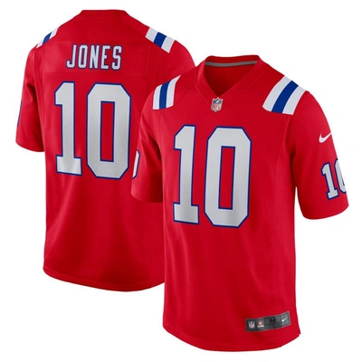 Nike Mac Jones Red New England Patriots Alternate Game Jersey