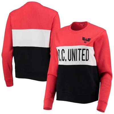 Mitchell & Ness Black D.c. United Color Block Pullover Sweatshirt