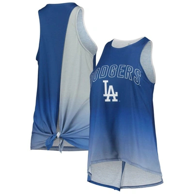 Foco Royal Los Angeles Dodgers Gradient Tie-back Racerback Tank Top