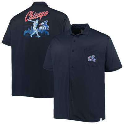 Profile Men's Navy Chicago White Sox Big And Tall Button-up Shirt