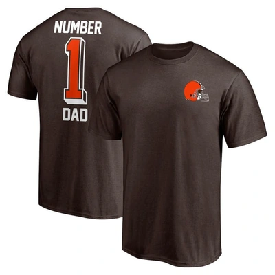 Fanatics Branded Brown Cleveland Browns #1 Dad T-shirt