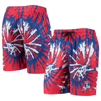 Foco Red New England Patriots Retro Static Mesh Lounge Shorts In Royal