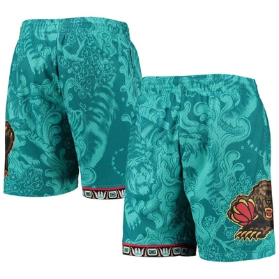Mitchell & Ness Men's  Turquoise Vancouver Grizzlies Hardwood Classics Lunar New Year Swingman Shorts