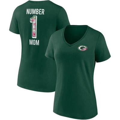 Fanatics Branded Green Green Bay Packers Team Mother's Day V-neck T-shirt