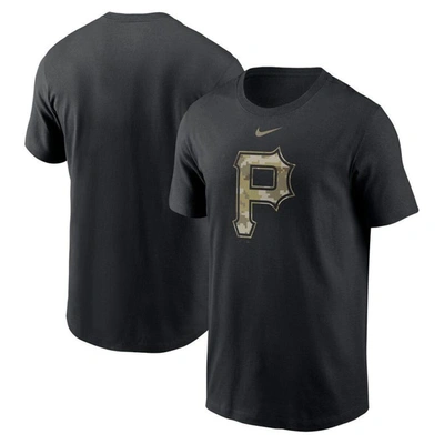 Nike Black Pittsburgh Pirates Camo Logo Team T-shirt