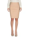 Patrizia Pepe Knee Length Skirts In Beige