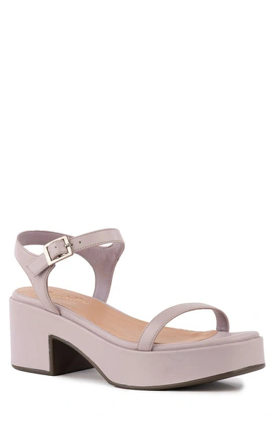 Seychelles Rest Assured Ankle Strap Sandal In Lavender Leather