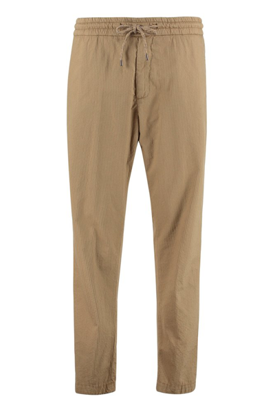 Dondup Drawstring-waist Trousers In Brown