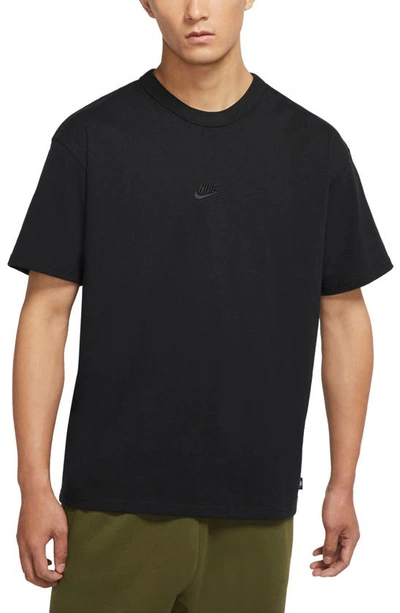 Nike Premium Essential Cotton T-shirt In Black