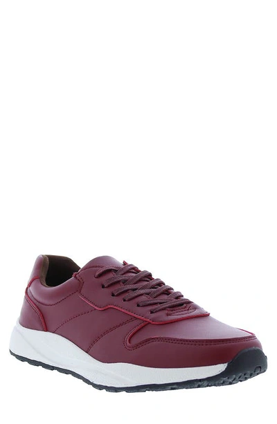 English Laundry Asher Leather Low Top Sneaker In Red