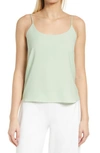Nordstrom Everyday Satin Camisole In Green Ghost