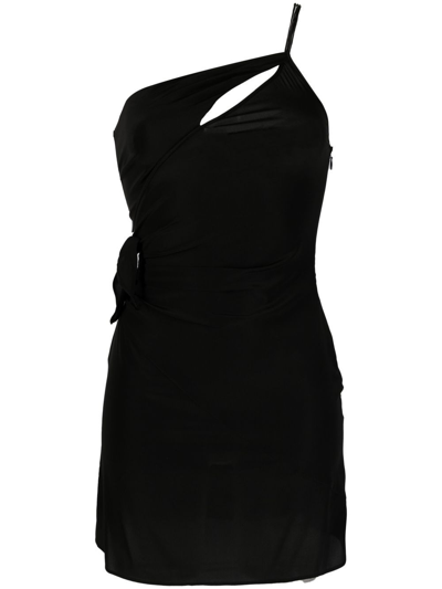 N°21 Nensi Dojaka Collab. One-shoulder Dress In Black