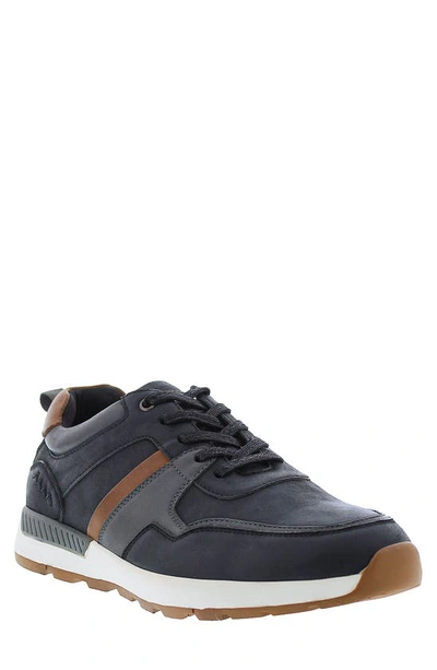English Laundry Lohan Leather & Suede Sneaker In Black