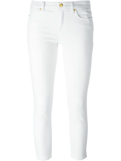 michael kors izzy skinny jeans white