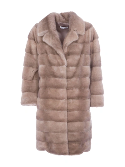 P.a.r.o.s.h Fur Coat In Fango