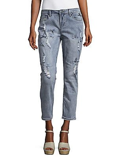 Saks Fifth Avenue Distressed Denim Jeans In Ant