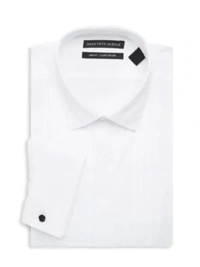 Saks Fifth Avenue Men's Slim Fit Dress Shirt In White