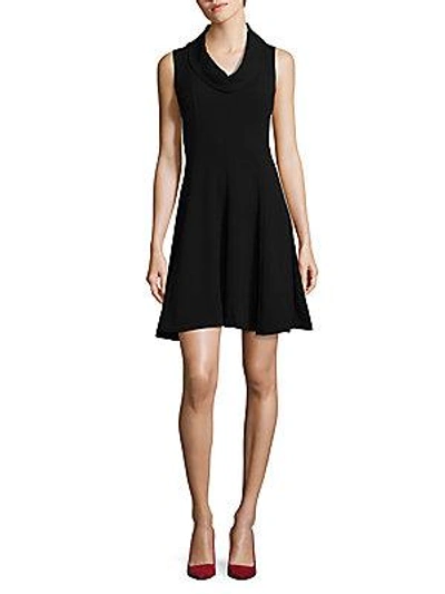 Taylor Basic Sleeveless Dress In Black