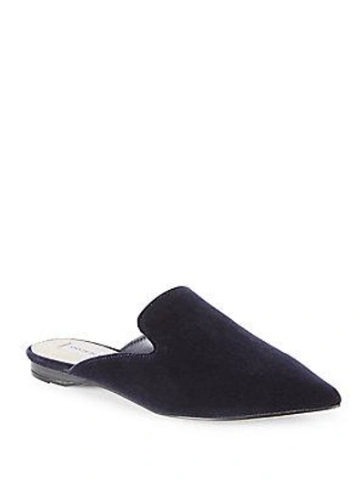 Saks Fifth Avenue Textured Slippers In Navy