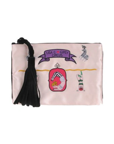 Lisa C Bijoux Handbag In Light Pink