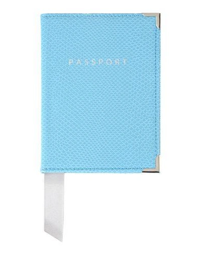 Aspinal Of London Document Holder In Turquoise