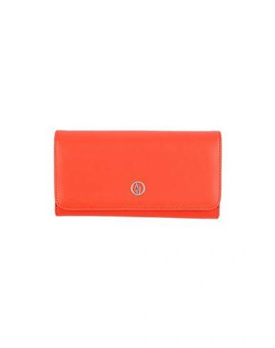 Armani Jeans Wallet In Coral