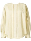 Chloé Ladder Detail Blouse - Yellow