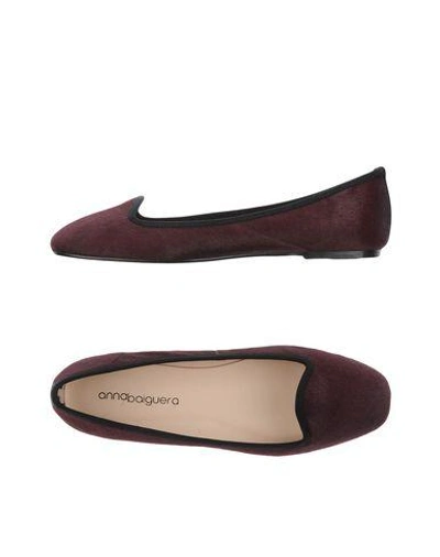 Anna Baiguera Loafers In Deep Purple