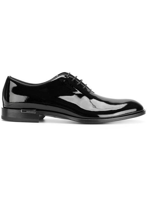Versace Patent Lace-up Shoes In D41eb | ModeSens