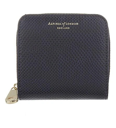 Aspinal Of London Mini Continental Coin Purse In Navy