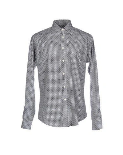 Brian Dales Patterned Shirt In Blue