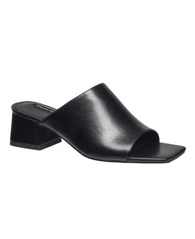 French Connection Dinner Block Heel Slide Sandal