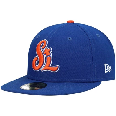 New Era Blue St. Lucie Mets Authentic Collection Team Home 59fifty Fitted Hat