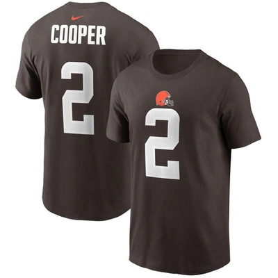 Nike Men's  Amari Cooper Brown Cleveland Browns Player Name & Number T-shirt
