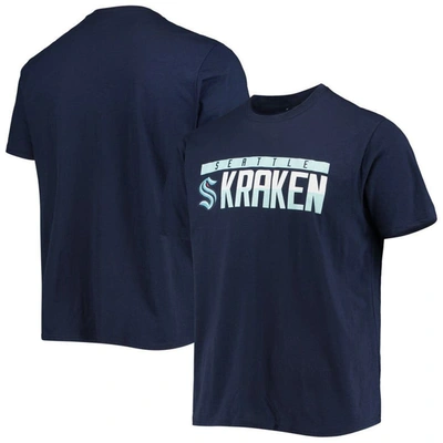 Levelwear Navy Seattle Kraken Richmond Wordmark T-shirt