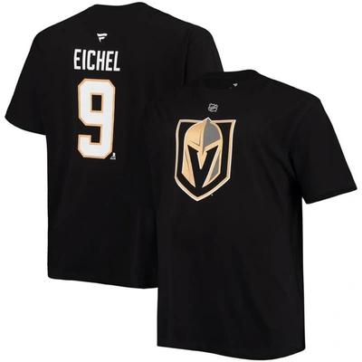 Fanatics Branded Jack Eichel Black Vegas Golden Knights Big & Tall Name & Number T-shirt