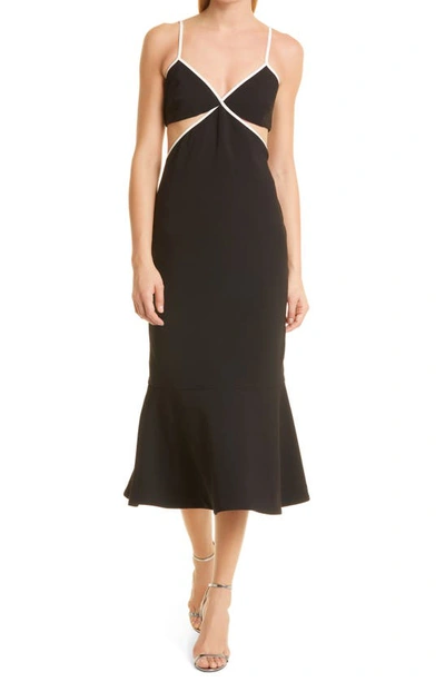 Likely Adabell Sleeveless Cutout Midi Dress In Black